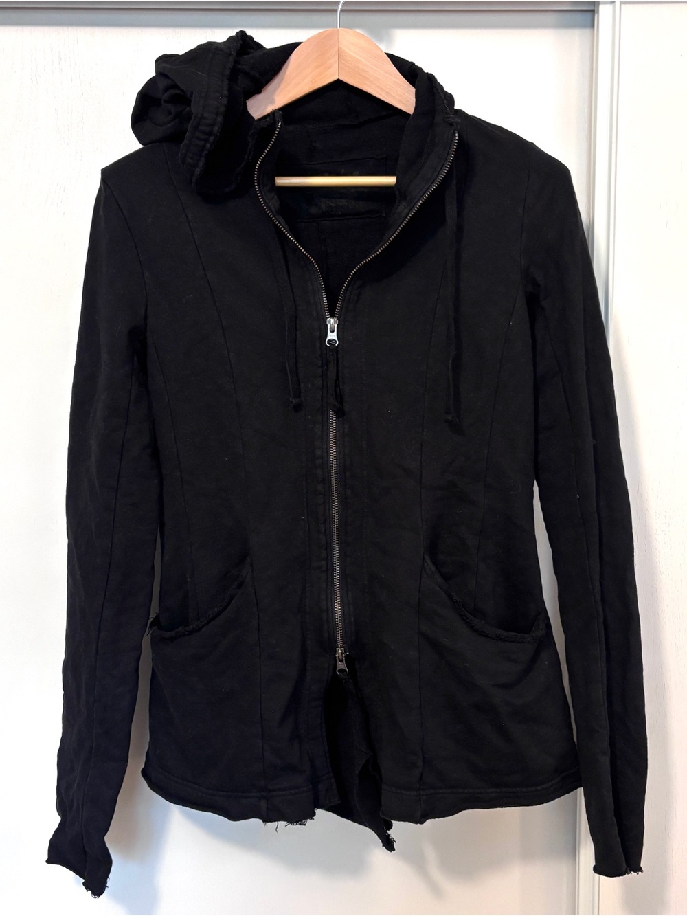 Rundholz Black Thulle Hooded Jacket Size Small Whimsigoth Grunge Steampunk - Picture 2 of 11